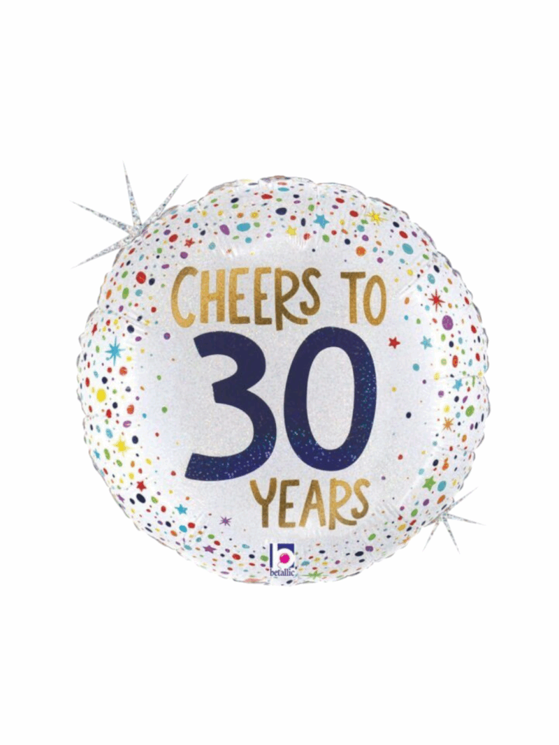 Holographic Ballon Cheers To 30 Years #18
