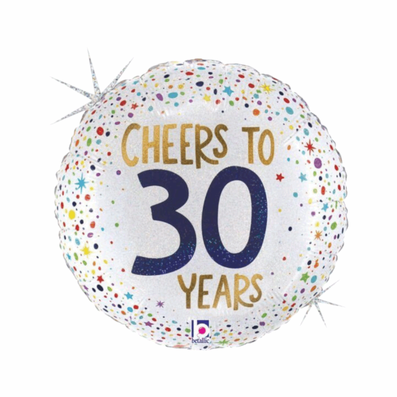 Holographic Ballon Cheers To 30 Years #18
