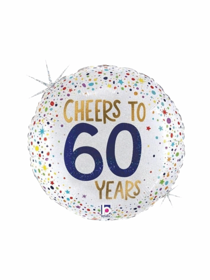 Holographic Ballon Cheers To 60 Years #18