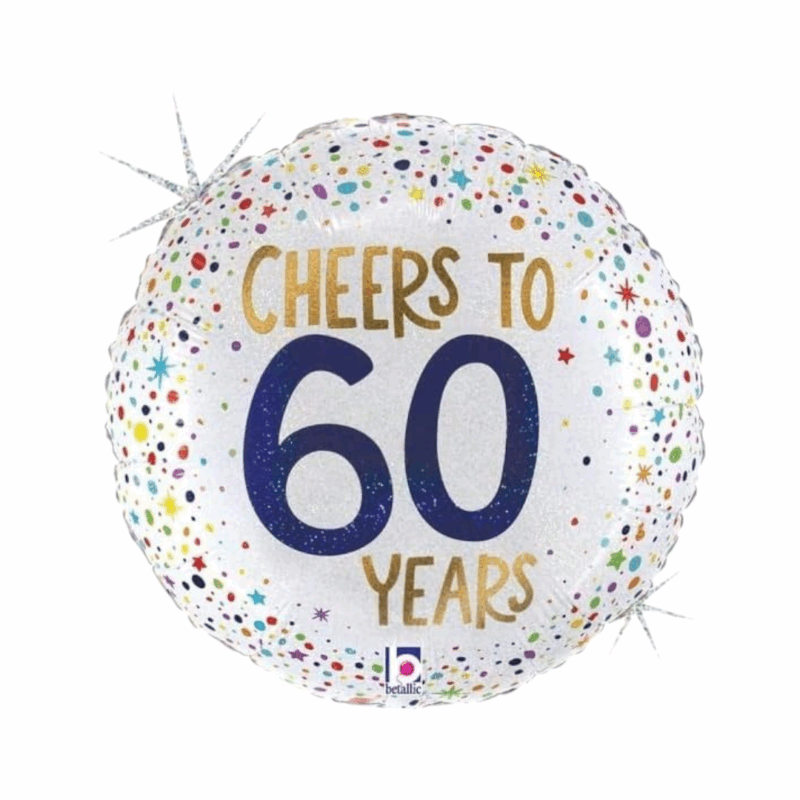 Holographic Ballon Cheers To 60 Years #18