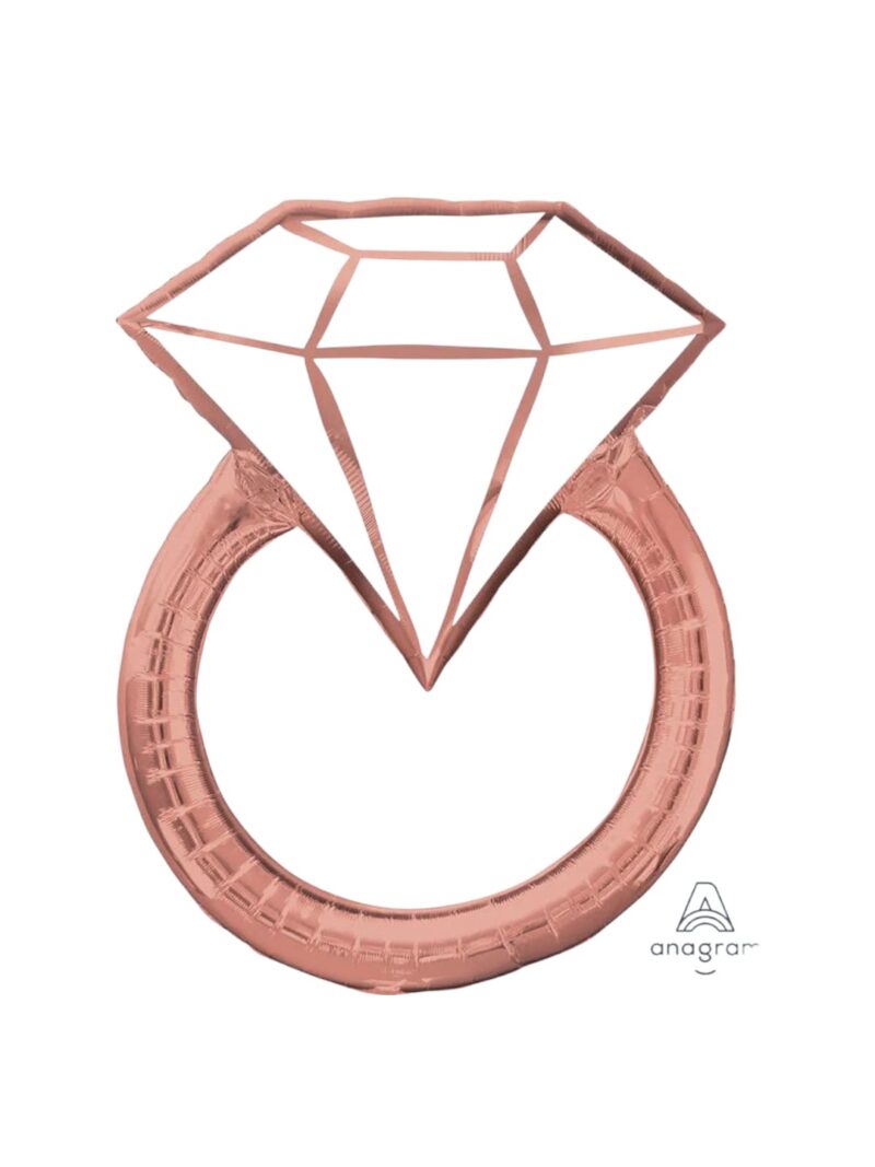 Globo Metálico Anillo Rose Gold #24