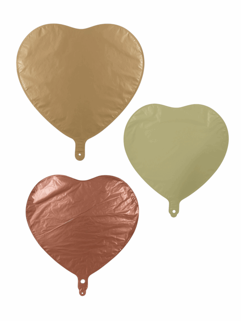 Globo Metalico Generico forma Corazón #18