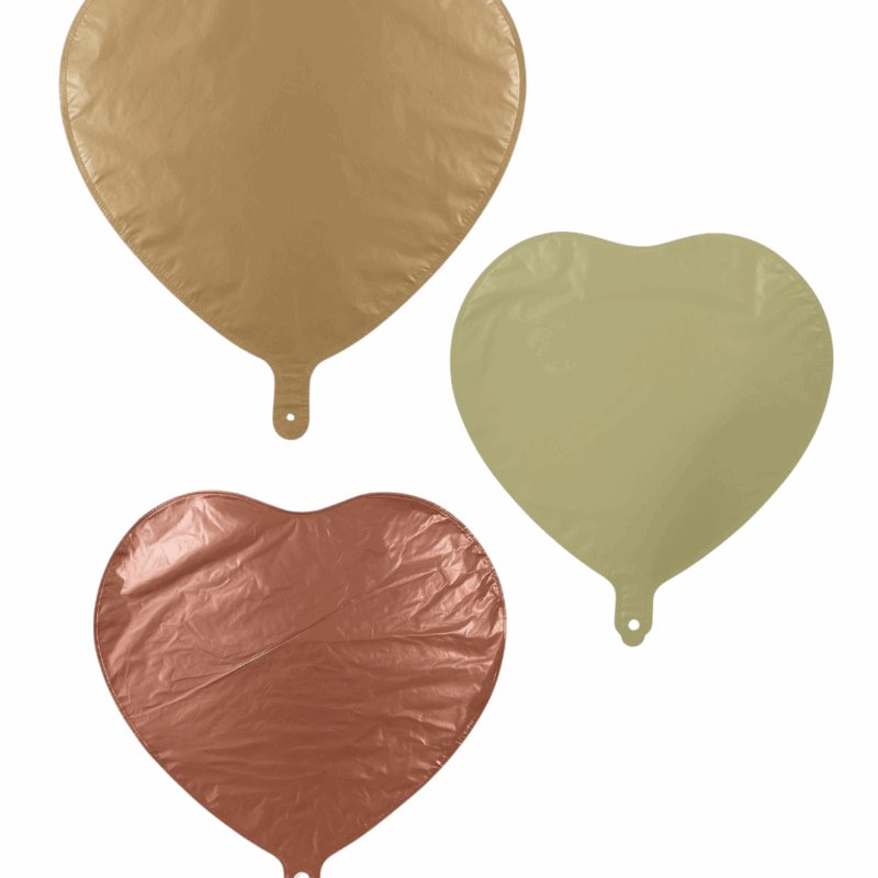 Globo Metalico Generico forma Corazón #18