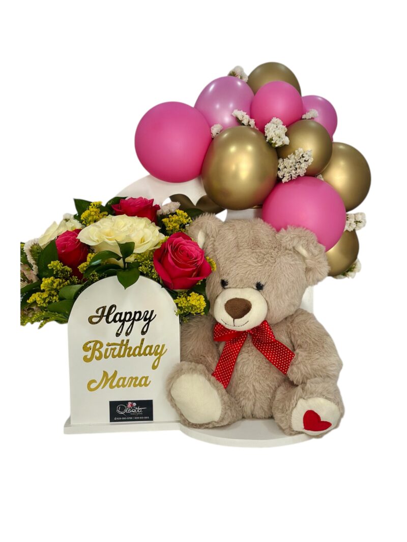 Arreglo Happy Flowers And Teddy