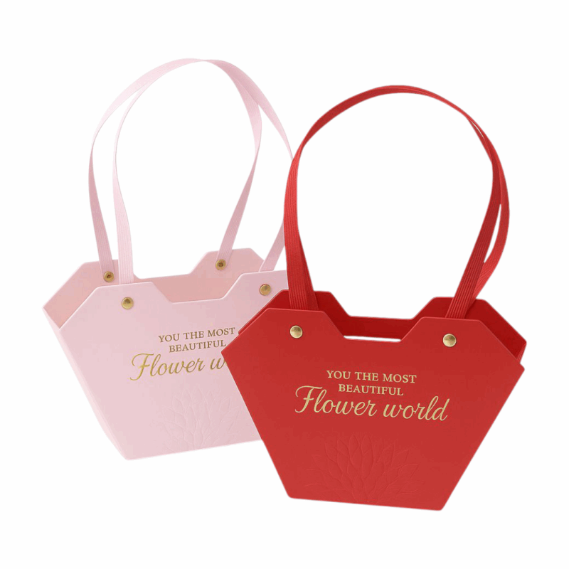 Caja forma Cartera Roja Flower World D78-RS