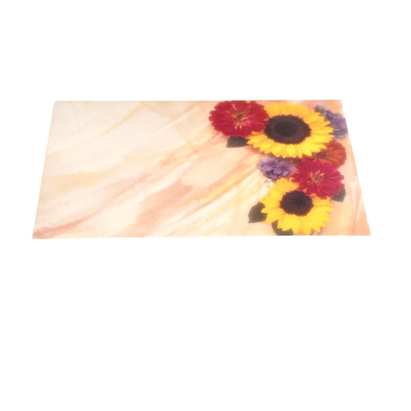 Tarjeta Borde Girasoles y Gerberas TRA04