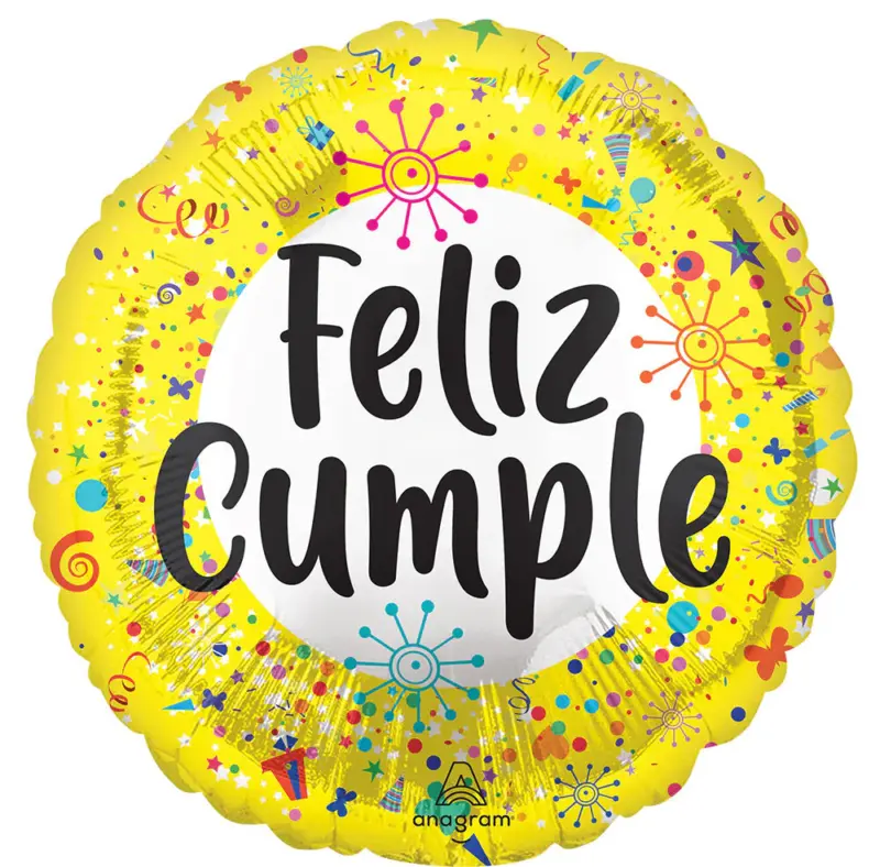 Globo Metálico Feliz Cumple #17