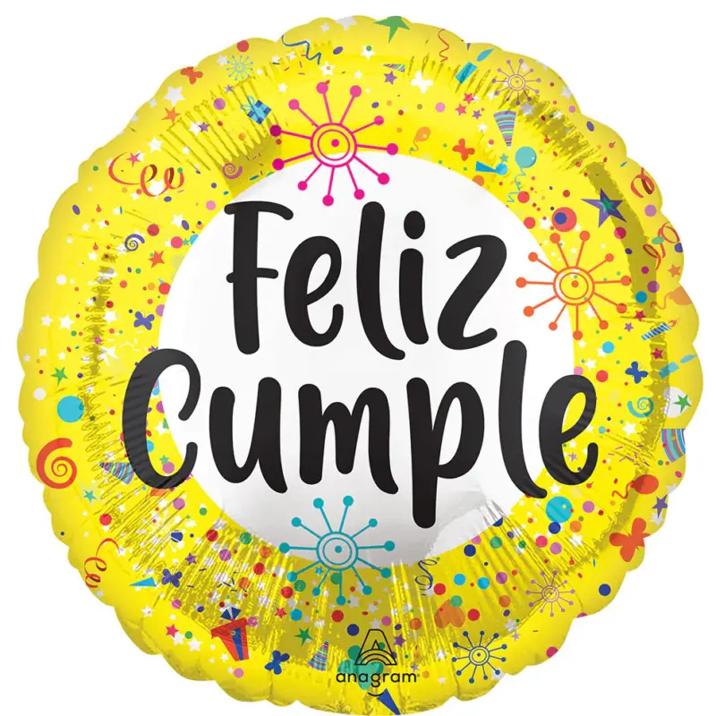 Globo Metálico Feliz Cumple #17