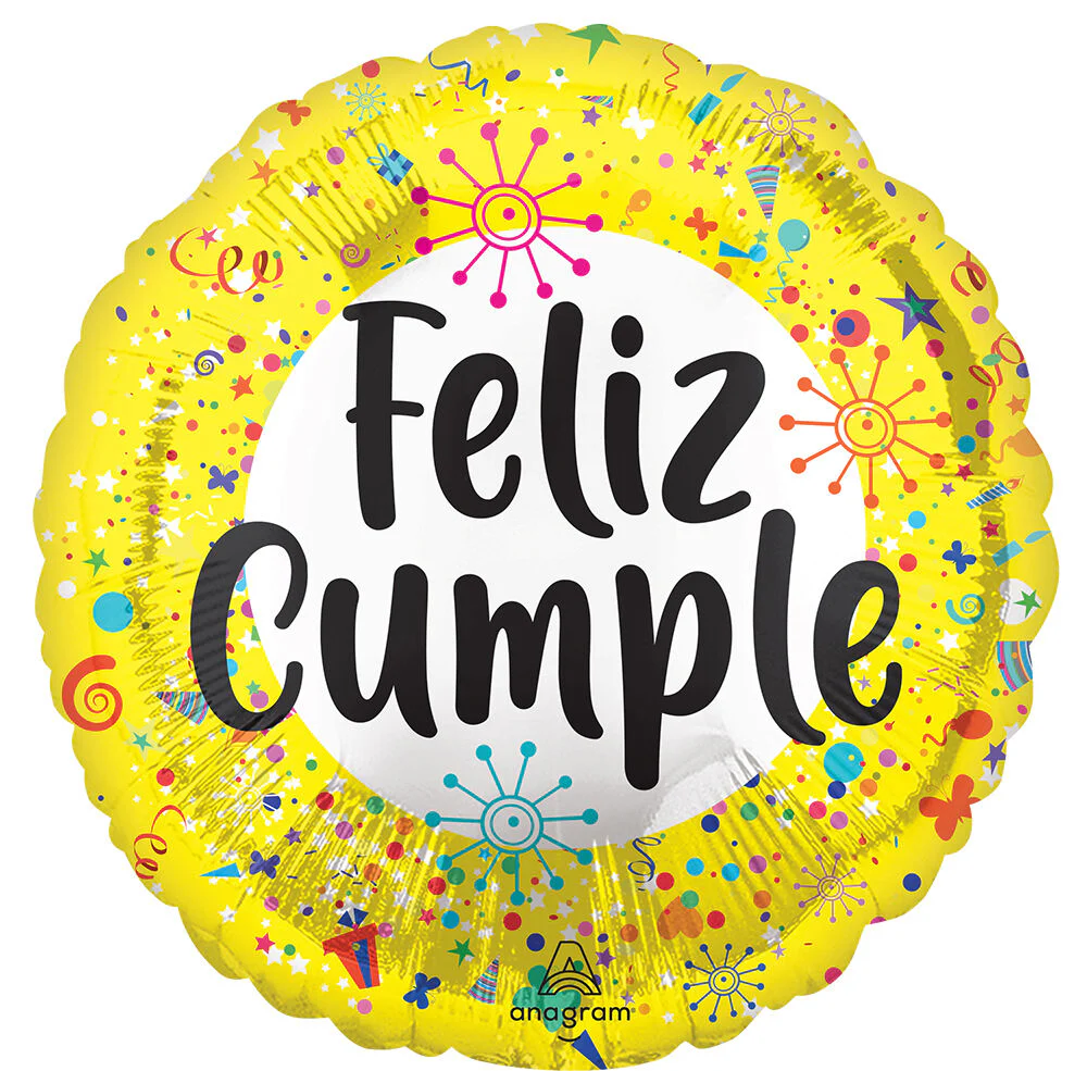 Globo Metálico Feliz Cumple #17