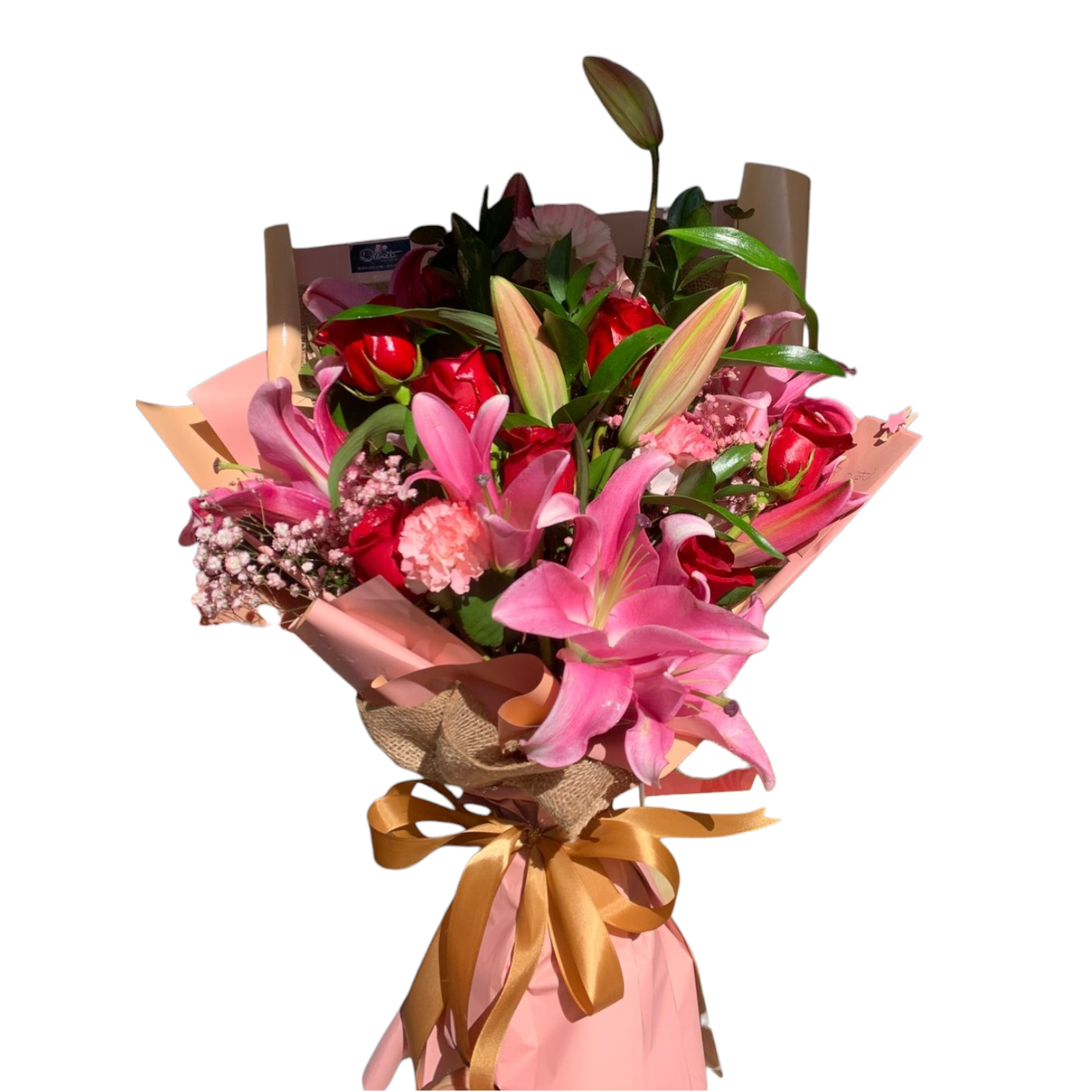 Bouquet Romance Rojo y Rosa