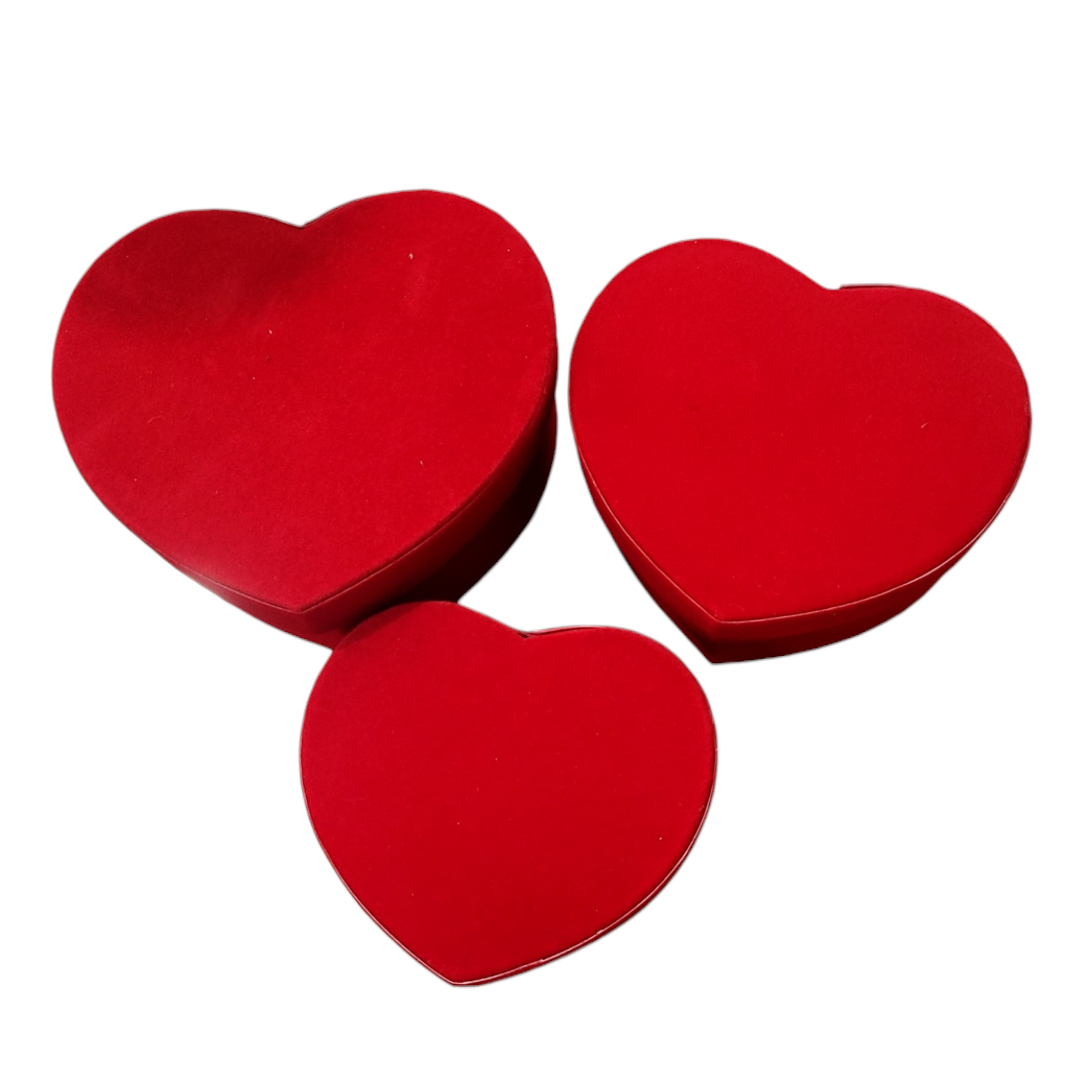 Caja Forma Corazón Mini En Pana