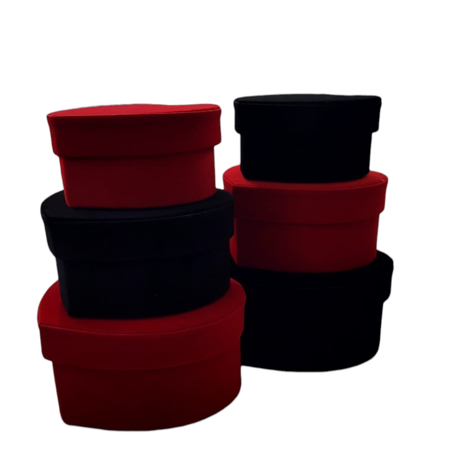 Caja Forma Corazón Mini En Pana