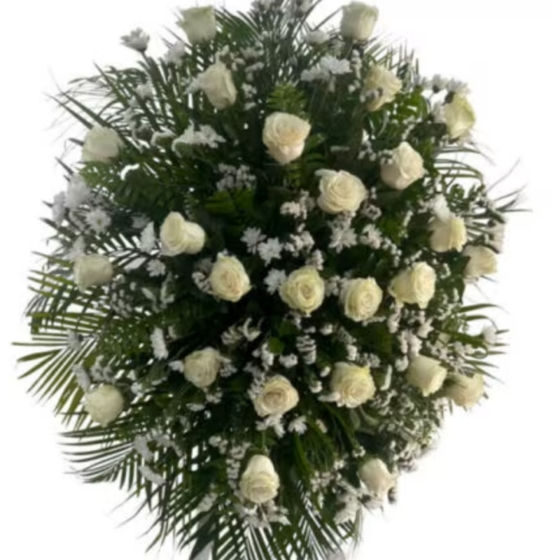 Corona de Rosas y Statices 5625