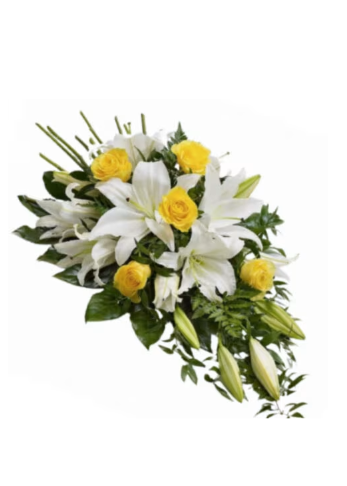 Ramo Fúnebre Lirios y Rosas 5623