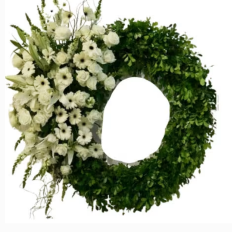 Corona de Gerberas, Lirios y Rosas 5611