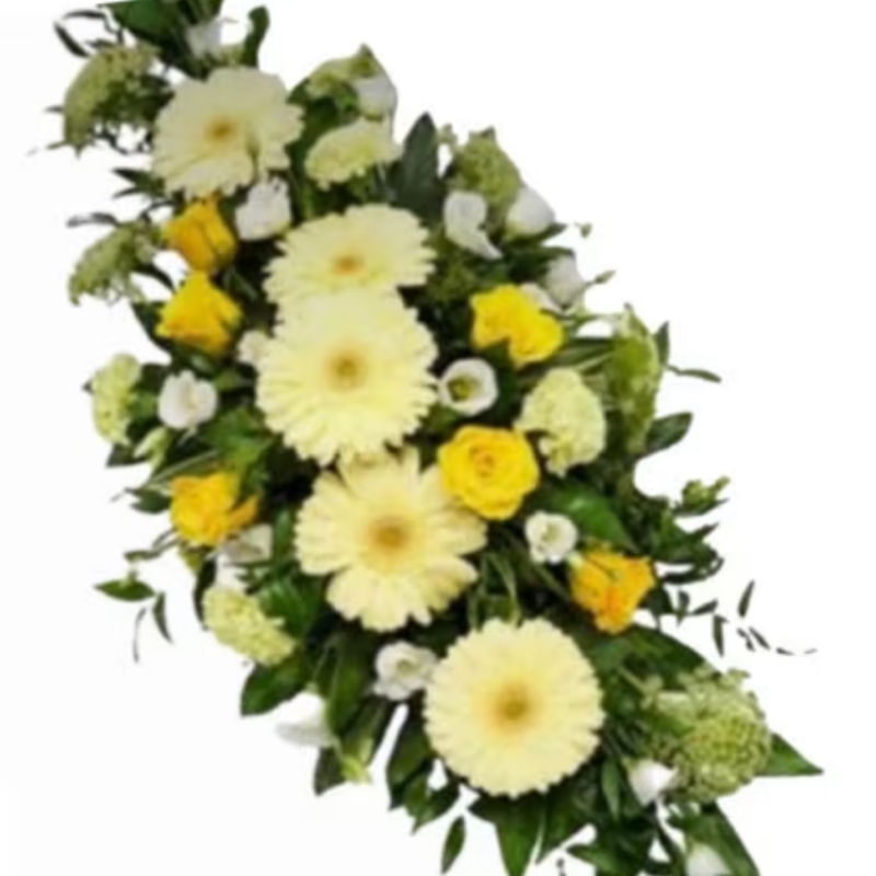 Ramo Fúnebre con Gérberas y Rosas 5615