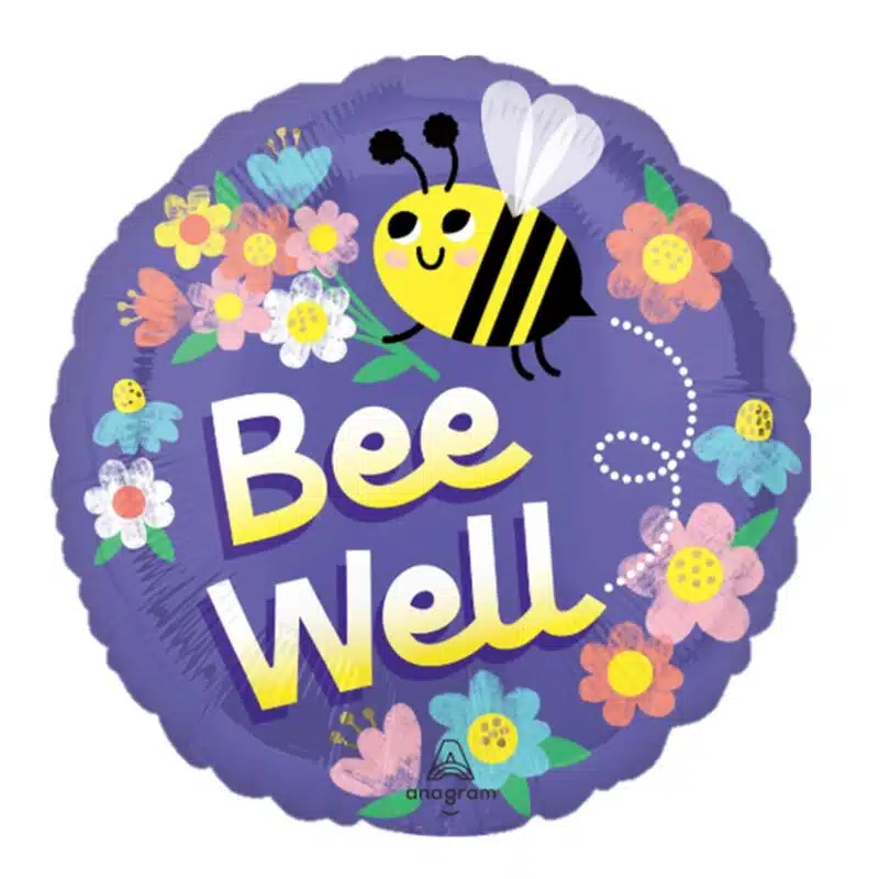 Globo Metálico Bee Well Standard 17 Pulgadas