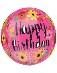 Globo Orbz Redondo Happy Birthday 16 Pulgadas