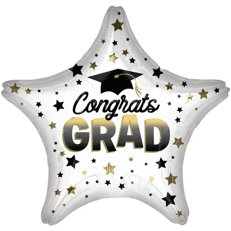 Globo Standard Congrats Grad Forma Estrella 19 pulgadas