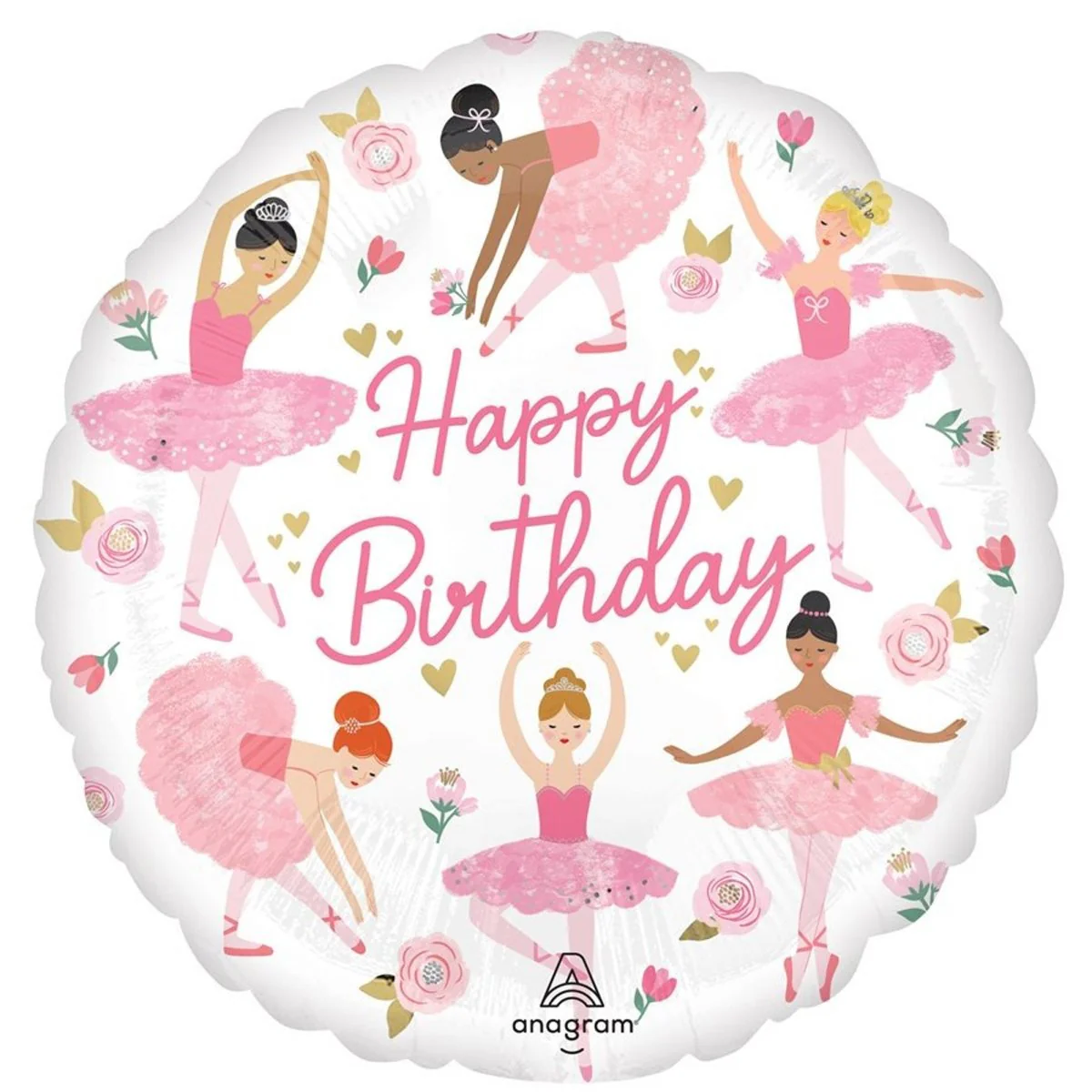 Globo Standard Happy Birthday 17 Pulgadas
