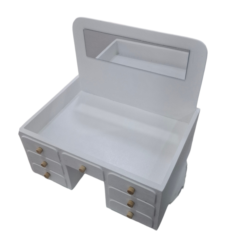 Caja Forma Gavetero En Madera Con Espejo